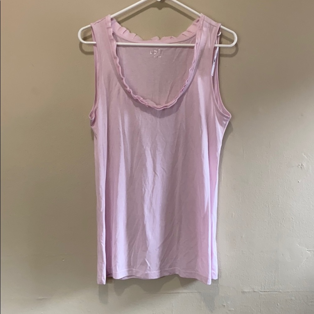 NWT Ann Taylor LOFT Light Pink Tank Top - Large